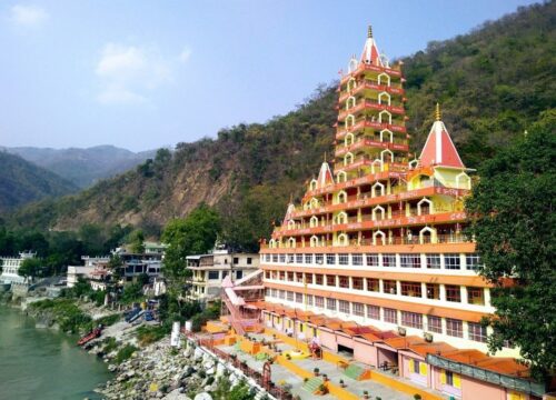 Holy Ganges with Mussoorie